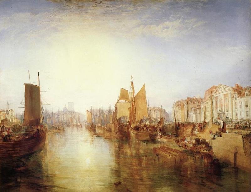 Joseph Mallord William Turner The harbor of dieppe oil painting picture